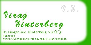 virag winterberg business card